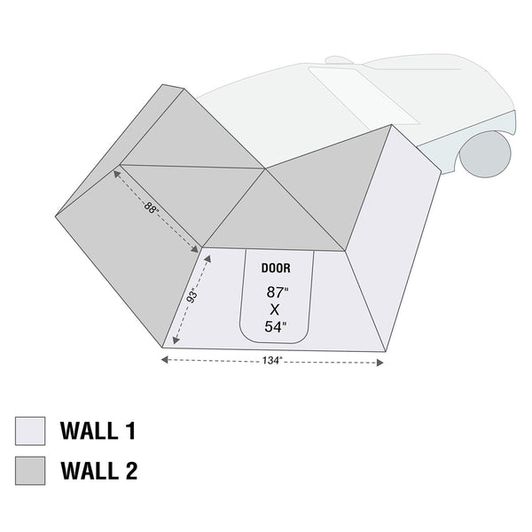 Nomadic 270 LT Awning Wall 2 Passenger Side